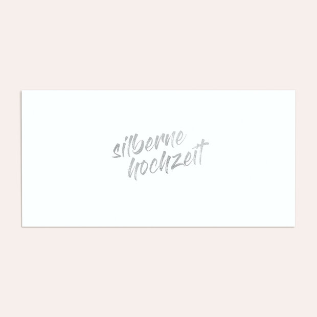 Umschlag mit Design Silberne Hochzeit - Silberner Jahrestag