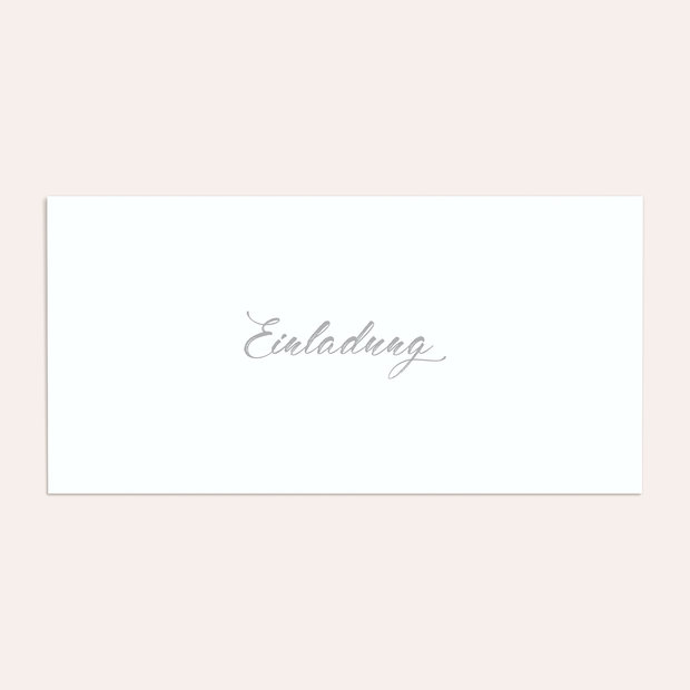 Umschlag mit Design Silberne Hochzeit - Schrifteleganz