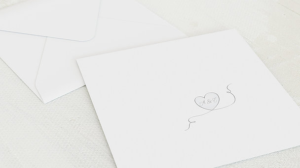 Umschlag mit Design Silberne Hochzeit - Leichte Silberhochzeit