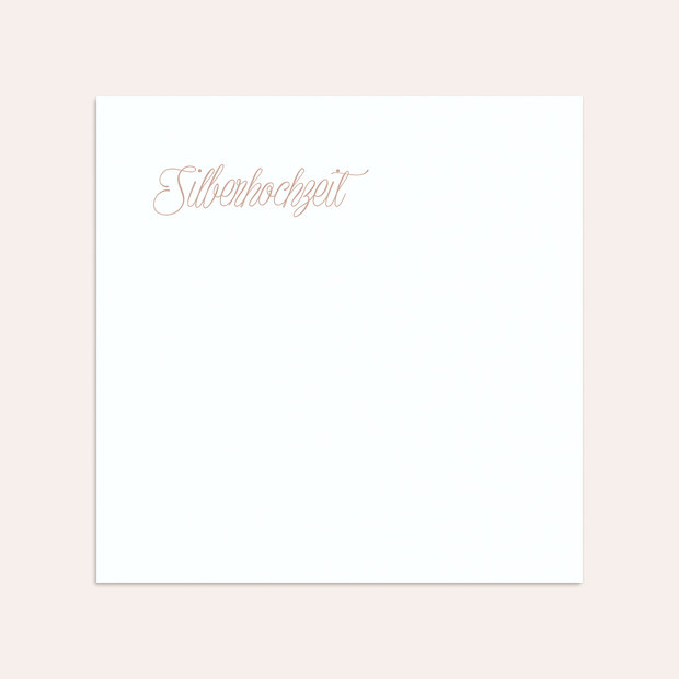Umschlag mit Design Silberne Hochzeit - Silberlicht