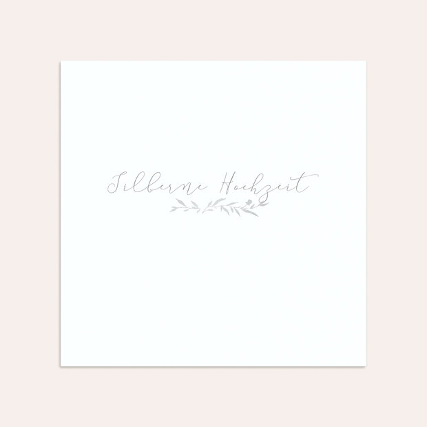 Umschlag mit Design Silberne Hochzeit - Rankenzauber Silber