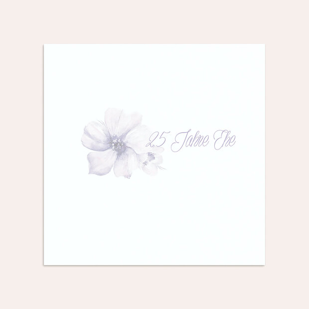 Umschlag mit Design Silberne Hochzeit - Silberne Blütenpracht