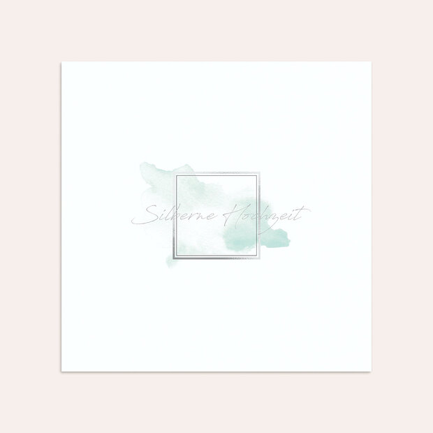 Umschlag mit Design Silberne Hochzeit - Silbergerahmt