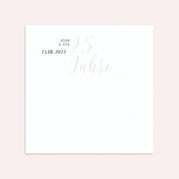 Umschlag mit Design Silberne Hochzeit - Luftsprung für 25 Jahre