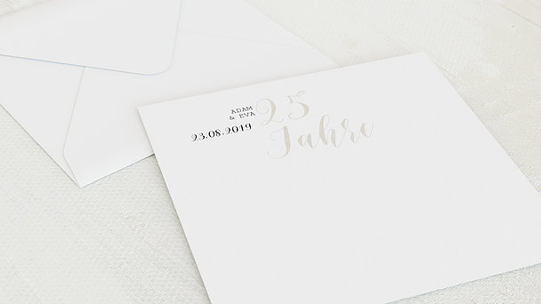 Umschlag mit Design Silberne Hochzeit - Luftsprung für 25 Jahre