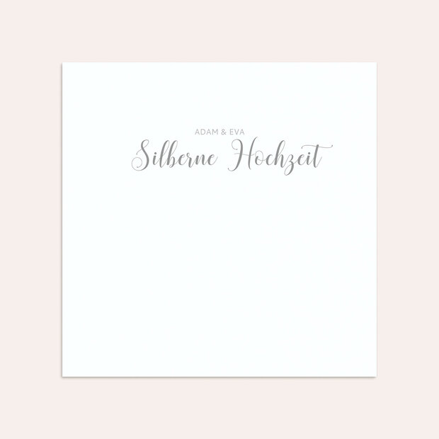 Umschlag mit Design Silberne Hochzeit - 25 Jahre Bestimmung