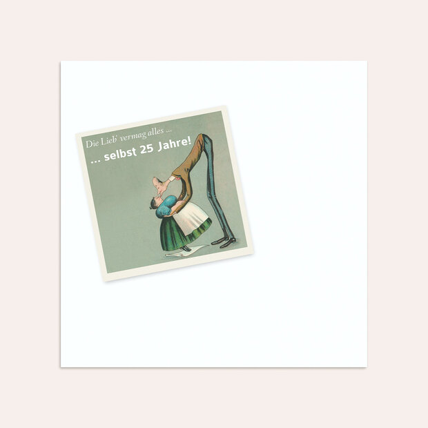 Umschlag mit Design Silberne Hochzeit - Spannenlanger Hansel