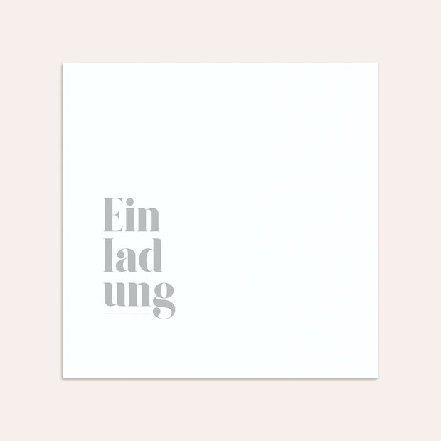 Umschlag mit Design Silberne Hochzeit - Das silberne Wort