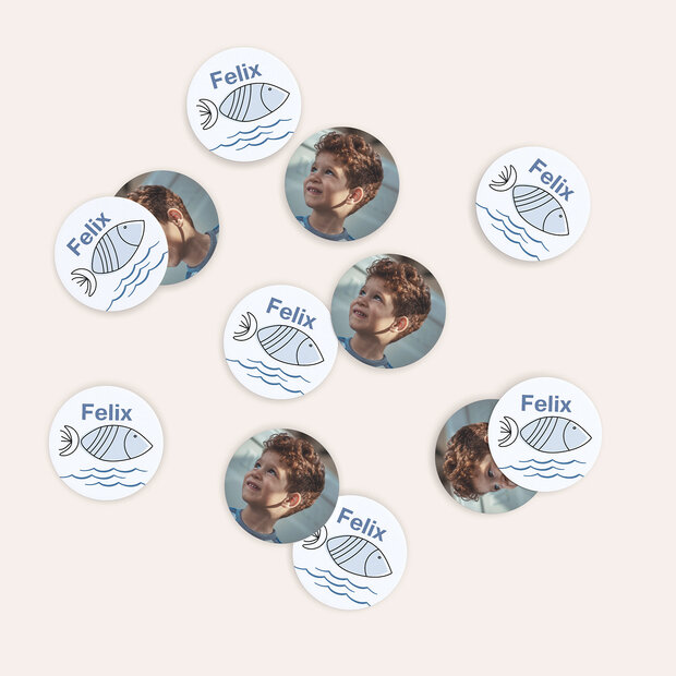 Konfetti Streudeko Kommunion - Fische im Meer