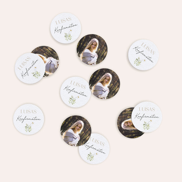 Konfetti Streudeko Konfirmation - Blumentraum