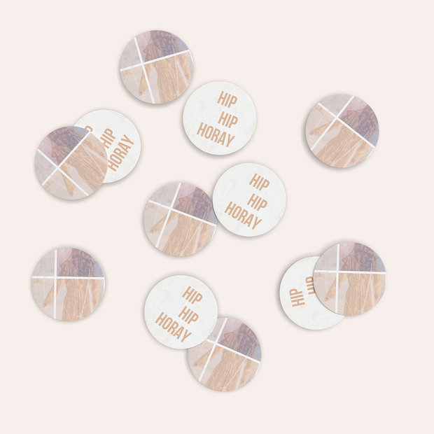 Konfetti Streudeko Geburtstag - Vintage Grid