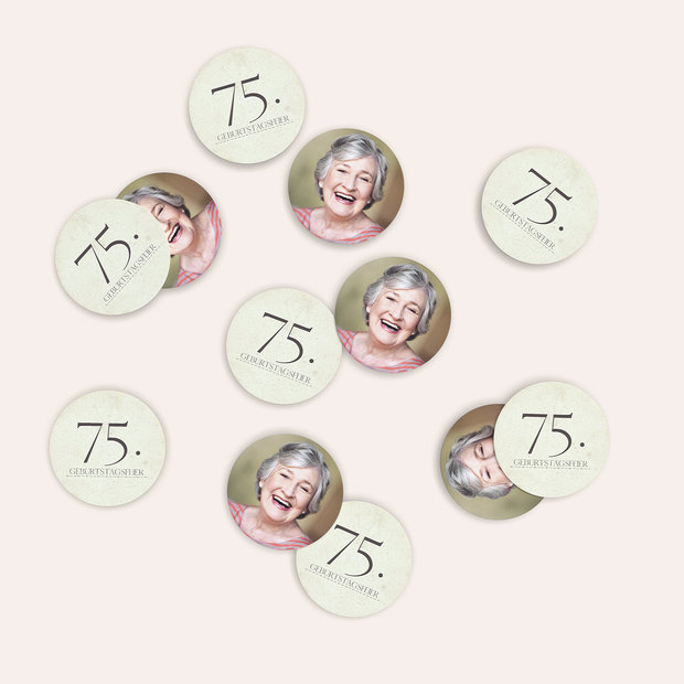 Konfetti Streudeko Geburtstag - Jung geblieben 75