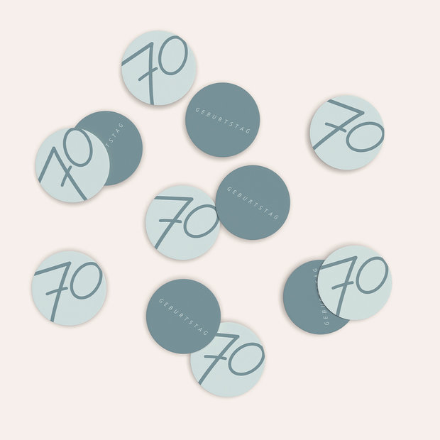 Konfetti Streudeko Geburtstag - Famose 70