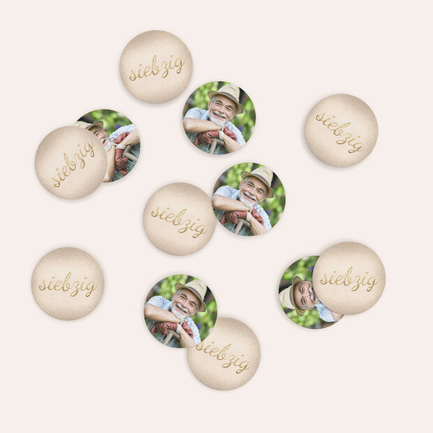 Konfetti Streudeko Geburtstag - Goldener Tag 70