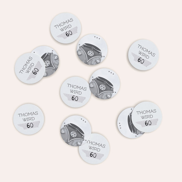 Konfetti Streudeko Geburtstag - Baujahr 60