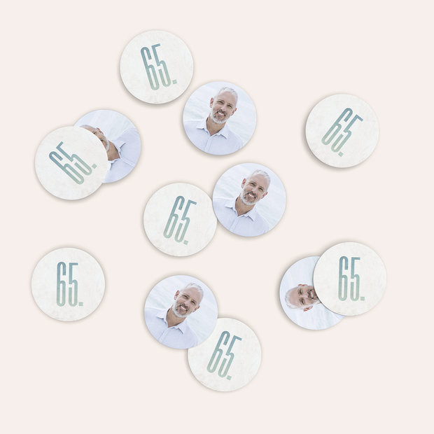 Konfetti Streudeko Geburtstag - Vintage Grid 65