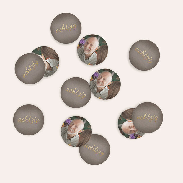 Konfetti Streudeko Geburtstag - Goldener Tag 80