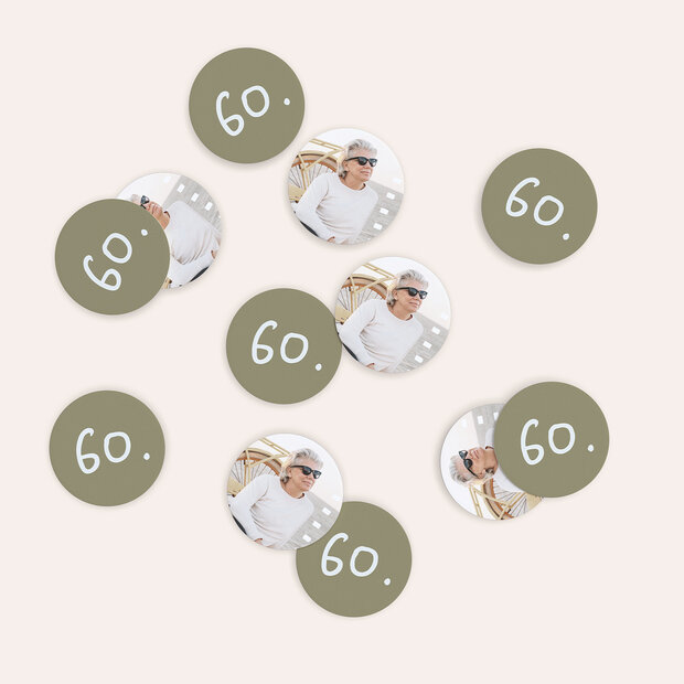 Konfetti Streudeko Geburtstag - Retrospektive 60