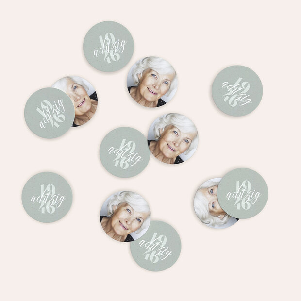 Konfetti Streudeko Geburtstag - Patina 80