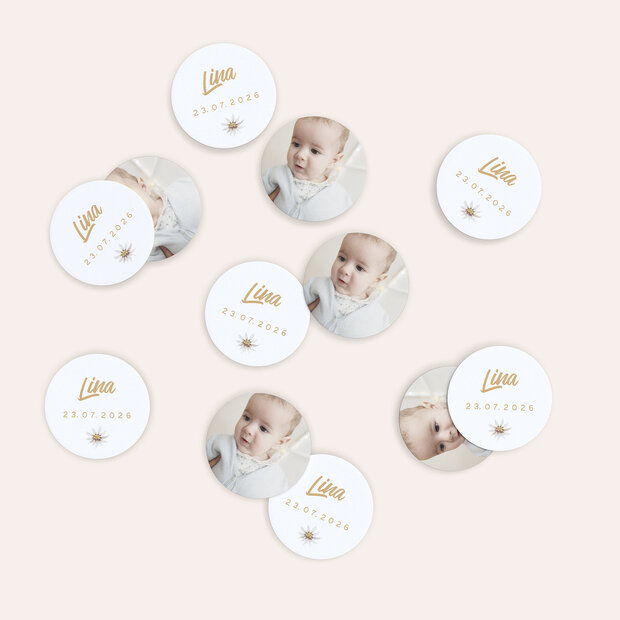 Konfetti Streudeko Taufe - Duftender Wiesenstrauß