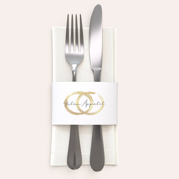 Besteckbanderolen und Serviettenanhänger - Noblesse