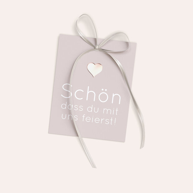 Besteckbanderolen und Serviettenanhänger - Glitterfunken