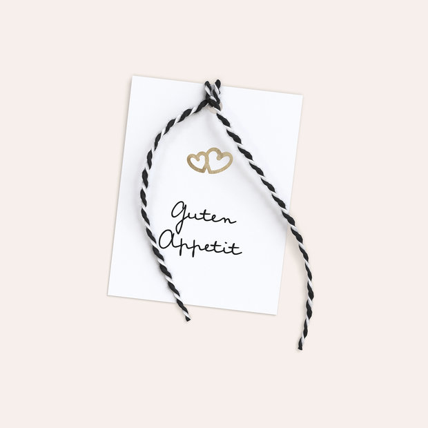 Besteckbanderolen und Serviettenanhänger - Zarte Ringe