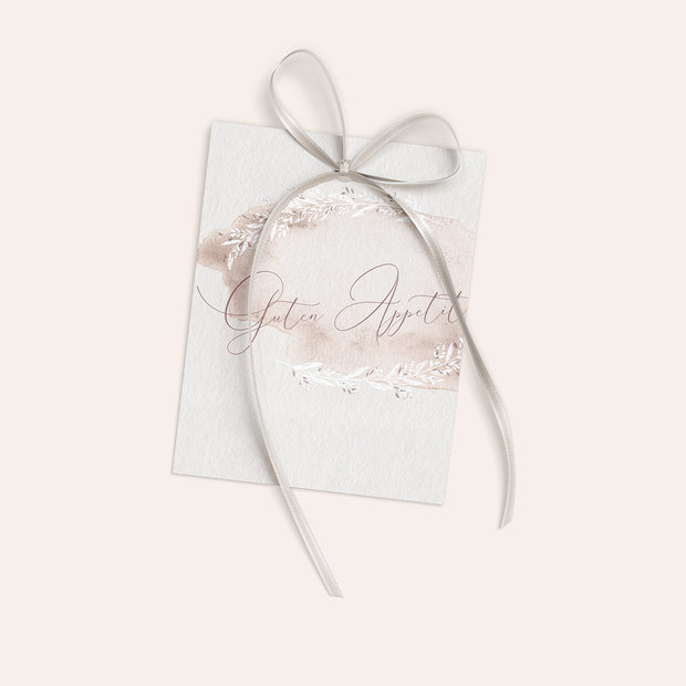Besteckbanderolen und Serviettenanhänger - Soft pastel