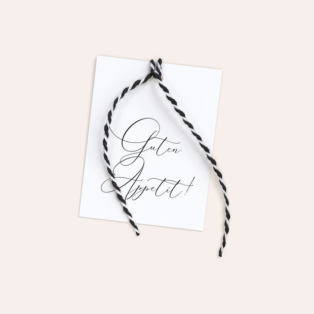 Besteckbanderolen und Serviettenanhänger - Zauberzeit