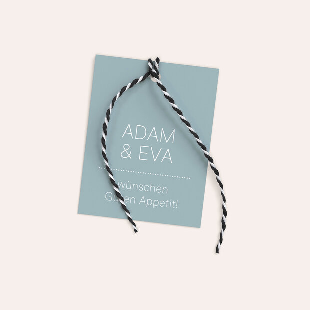 Besteckbanderolen und Serviettenanhänger - Große Nummer