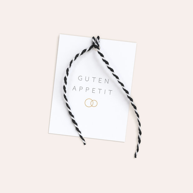 Besteckbanderolen und Serviettenanhänger - Zarte Blicke