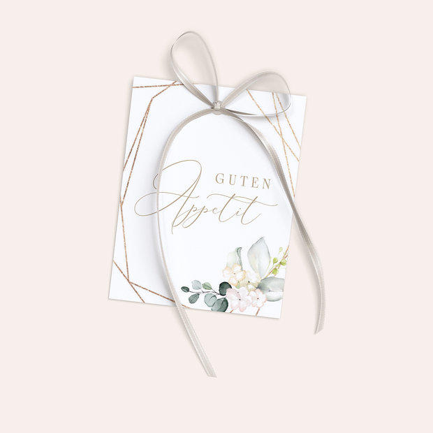 Besteckbanderolen und Serviettenanhänger - Tender Florals