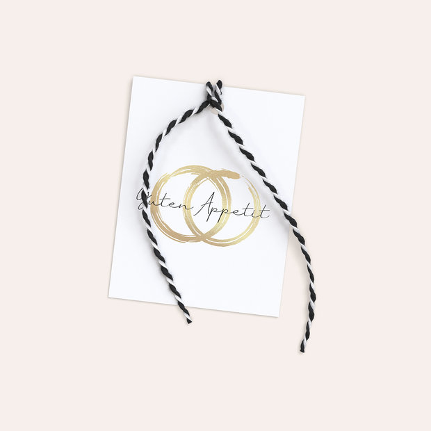 Besteckbanderolen und Serviettenanhänger - Noblesse