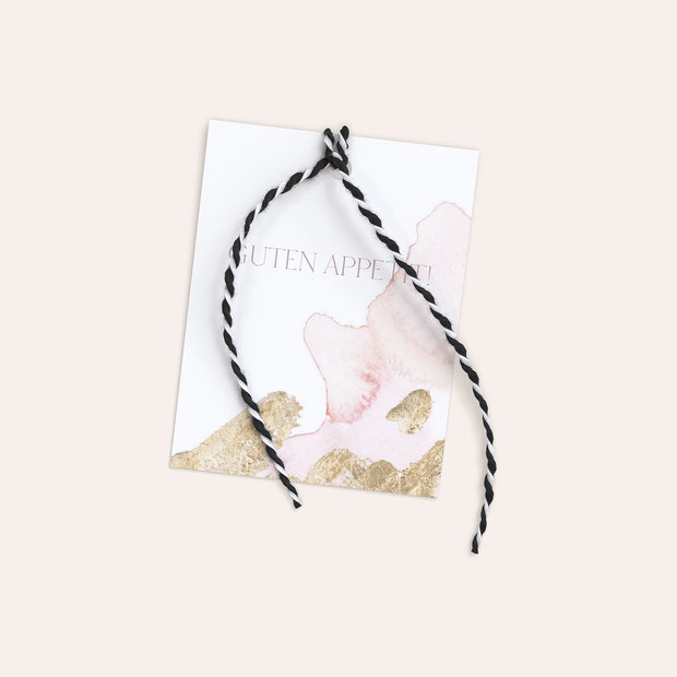 Besteckbanderolen und Serviettenanhänger - Goldreich