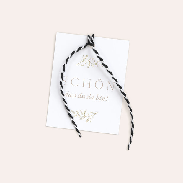 Besteckbanderolen und Serviettenanhänger - La création
