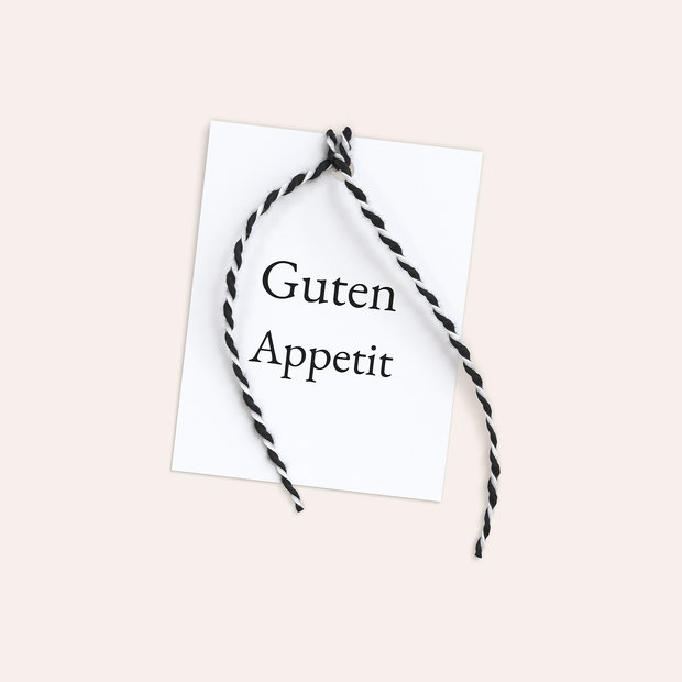 Besteckbanderolen und Serviettenanhänger - Grateful Moment