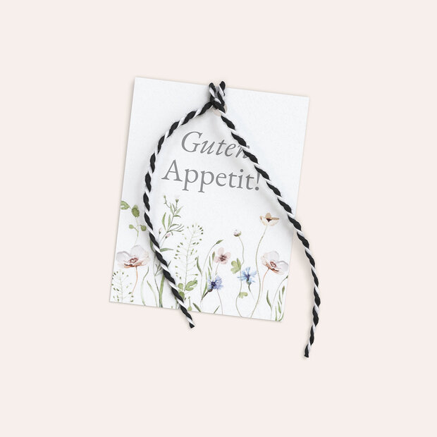 Besteckbanderolen und Serviettenanhänger - Traumhafte Aussichten