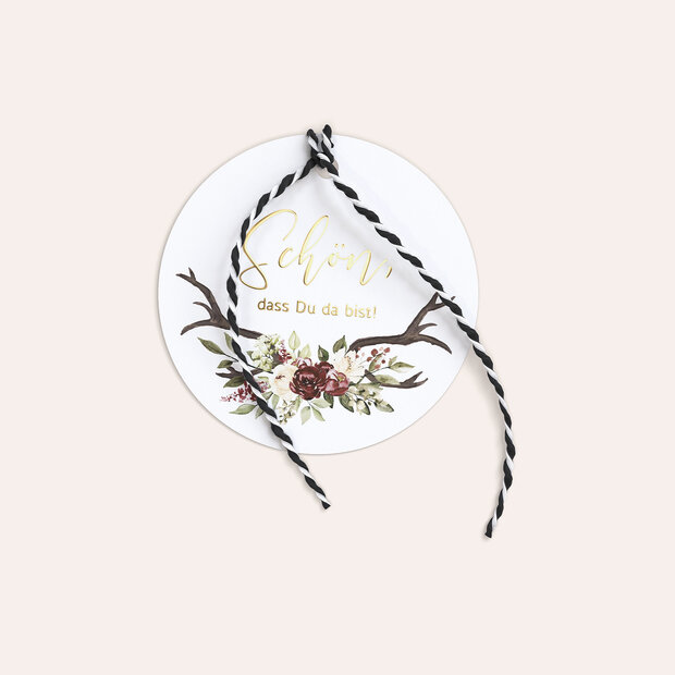 Geschenkanhänger - Blüten & Geweih