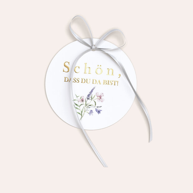 Geschenkanhänger - Verheißungsvoller Blütenbogen
