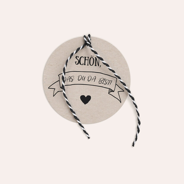 Geschenkanhänger - Kraftpapier