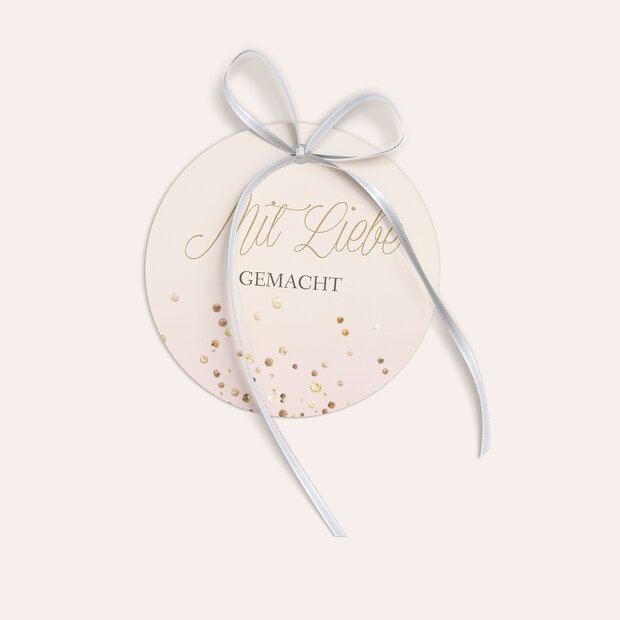 Geschenkanhänger - Geflitter