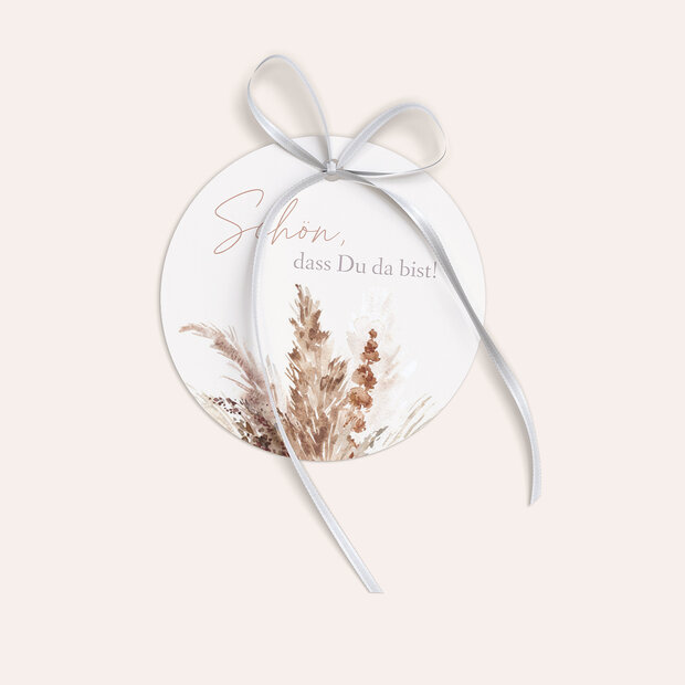 Geschenkanhänger - Federleichte Traumhochzeit