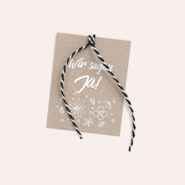 Geschenkanhänger - Blumenstil