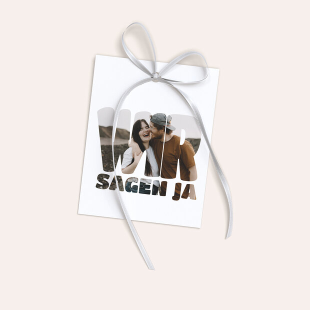 Geschenkanhänger - Liebe durch und durch