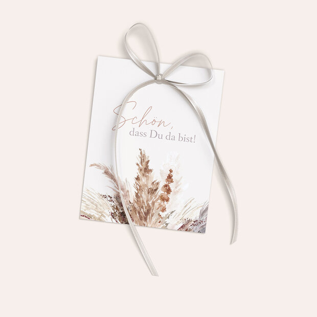 Geschenkanhänger - Federleichte Traumhochzeit