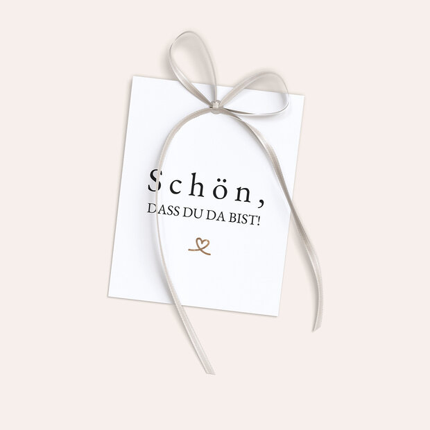 Geschenkanhänger - Fokus auf uns