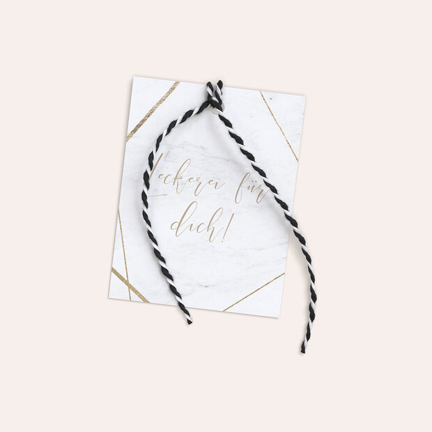 Geschenkanhänger - Gold & Marmor