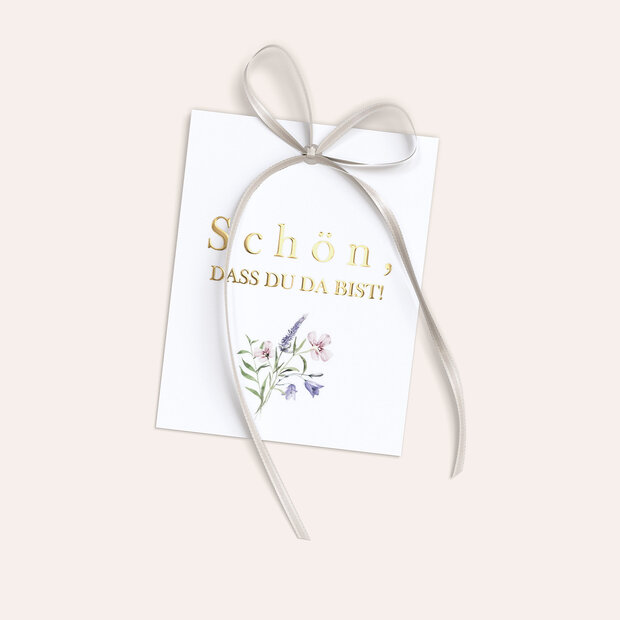 Geschenkanhänger - Verheißungsvoller Blütenbogen