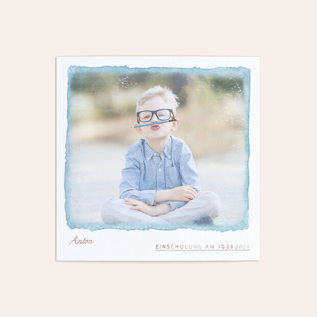 Einladungen zur Einschulung - Einschulung Aquarell