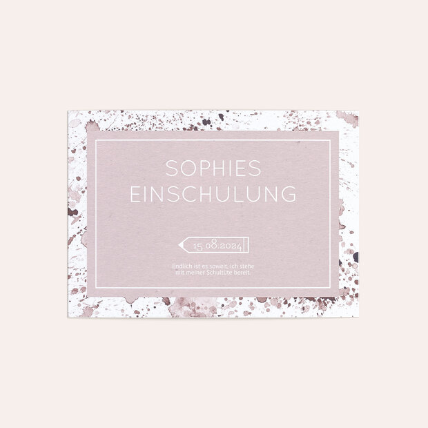 Einladungen zur Einschulung - Gesprenkelt